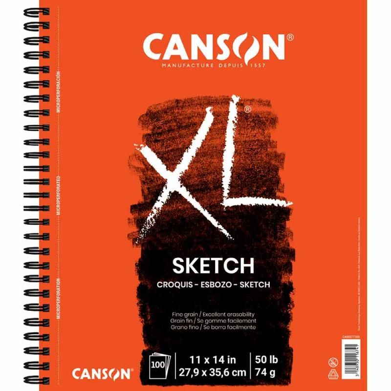 Canson Teint série Spirale Sketch Pad 11 x 14-inch50 Feuilles Papier 