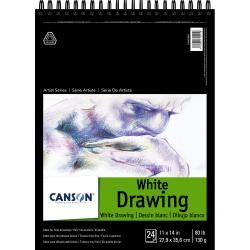 Canson C à Grain A3 180g White Drawing & Sketching Paper Pad, 30 Sheets,  Fine Grain Texture, Glued on Short Side, Ideal for Professional Artists