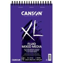 Canson XL Series Mixed Media Pad, Side Wire, 7x10 Inches, 60 Sheets – Heavyweight Art Paper for Watercolor, Gouache, Marker, Painting, Drawing
