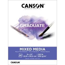 Canson Mixed Media Artist carnet de dessin, 28 feuilles, 300 g/m², ft 14,8  x 21 cm (A5)