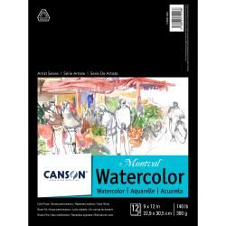 Canson 11″ x 15″ Watercolor Cold Press Paper Pad – 90lb. (185g